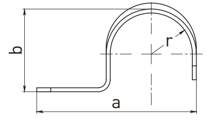 Скоба EKF SM-1 21-22 мм, количество в упаковке – 10 шт, однолапковая, материал – оцинкованная сталь