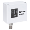 Реле избыточного давления EKF RVG-20-1.6 диапазон задаваемой установки 0.5-1.6 МПа, резьба присоединения G1/4