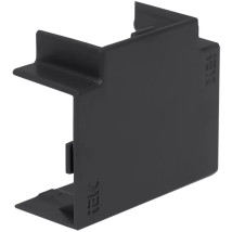 Угол Т-образный IEK Элекор КМТ 10x15 для кабель-канала, корпус - пластик, комплект 4 шт, цвет - черный